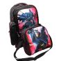 Gharibo Bags School Backpack With Lunch Bag and Pencil Case for Boys, Batman Pattern - Black and Red