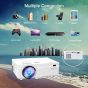 بروجكتور LED يساميتب، دقة 1920x1080، ابيض - M8-G