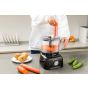 Swiss Pro Plus Food Processor, 600 Watt, Black - SP-FOOD600.8