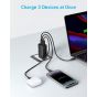 Anker 336 Wall Charger, 67 Watt, USB-A and 2 USB-C Ports, Black - A2674L11