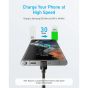 كابل من USB فئة C إلى USB فئة C انكر 322 مضفر، 90 سم، اسود -A81F5H11