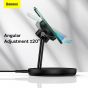 Baseus 3-in-1 Wireless Magnetic Charging Stand, 20 Watt, 1 USB-C Port, Black - WXTE000101​