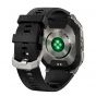 Kospet Tank M3 Smart Watch - Silver Case and Black Strap
