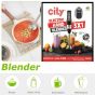 City 3 In 1 Hand Blender, 1200 Watt, Black and Silver - HMA-1028