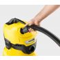 Karcher WD 4 V-20/5/22 Bagged Wet-Dry Vacuum Cleaner with Attachments, 1000 Watt, Yellow and Black - 1.628-209.0