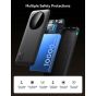 Joyroom Wired Power Bank, 10000mAh, 3 USB Ports, Black - JR-PBF12