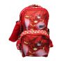 Gharibo Bags School Backpack With Pencil Case for Boys, Flash Pattern - Red