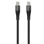 كابل USB-C لافينتو، 100 وات،1 متر، اسود - MP474