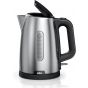 Braun PurShine Electric Kettle, 1.7 Liters, 2200 Watt, Black and Silver - WK 1500