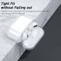 Clear Case for Airpods 3rd Generation (2021), Transparent Waterproof Protective Soft TPU Airpods 3 Case Cover with Keychain (Transparent)
