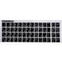 Arabic and English Letters Keyboard Sticker- Black