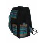 Gharibo Bags School Backpack With Pencil Case For Boys, Striped Pattern - Black and Light Blue