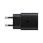 شاحن سامسونج، 25 وات، USB فئة C - اسود مع كابل USB فئة C  الى USB فئة C، طول 1.8 متر - EP-DX310JBEGWW