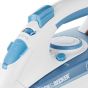 Black + Decker  Steam Iron, 220ml, 2200 Watt, Blue and White - X2200-B5