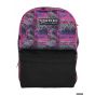 Gharibo Bags School Backpack for Girls, Mosaic Pattern - Purple and Black