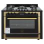 Unionaire I Chef Golden Edition Gas Cooker, 5 Burners, Stainless Steel And Glass - C69GB1GC383-IDSP-SPC2WAL