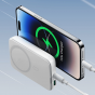 Joyroom Magnetic Power Bank, 10000mAh, White - JR-W020