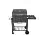 Home Large Charcoal Grill with 1 Shelf, 114.5×60×108 Cm - Black