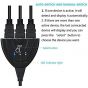 3 In 1 HDMI Splitter - Black