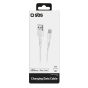 SBS USB Lightning Data and Charging Cable, 1 M, White - TECABLEUSBIP589W