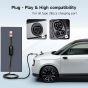 AFYEEV Type 2 Electric Car Charging Cable, 16A, 11KW - Black