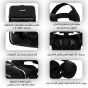 CardoO VR Box Pro Wired VR Glasses with Built-in Headset, Black - CEGVRC05