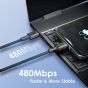 كابل  USB-C اورايمو، 1.5 متر، اسود - OCD-154CC