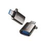 محول مايكرو USB الى USB-C جوي روم، 5 جيجابت، اسود - S-H151