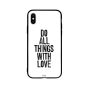 جراب ظهر بطبعة عبارة Do All Things With Love لابل ايفون X