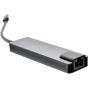 5 in 1 USB-C Aluminum Hub For Type-C Devices - Grey