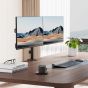 Dual Arm Holder for 32 Inch Monitors - Black