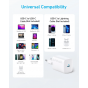 Anker 312 Wall Charger, 30 Watt, USB-C Port, Black - A2640L11