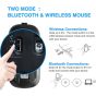 MMK Rechargeable Wireless Optical Mouse, Black - MMK05