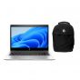 لاب توب استيراد اتش بي ايليت بوك 840 G6، انتل كور i7-8565U، هارد 256 جيجا SSD، رام 8 جيجا، شاشة 14 بوصة FHD، كارت شاشة انتل UHD جرافيكس  620، ويندوز 10 برو- فضي مع حقيبة ظهر، فئة A، ضمان 6 شهور