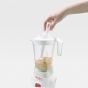 Moulinex Countertop Blender with Attachments, 1.25 Liter, 400 Watt, White - LM2411EG