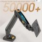 NB North Bayou Single Arm Holder for 17 to 30 Inch Monitors, Black - ZZ-F80-B