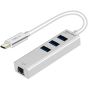 CABLETIME 4 In 1 USB Hub, White