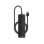 موزع USB فئة A الى USB فئة A باسيوس الترا جوي سيريز BS-OH080، عدد 4 منافذ، 1 متر، اسود - B0005280B111-03