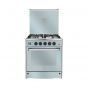 بوتاجاز غاز يونيون اير ماكس، 4 شعلة، فضي -  C66SS-GC-447-FD-SO-M13-2W-AL