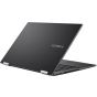Asus Vivobook Flip 14 TP470EA-EC007W Laptop, Intel Core i7-1165G7, 512GB M.2 NVMe SSD, 8GB RAM, 14 Inch FHD, Intel Iris Xe Graphics, Windows 11 - Black