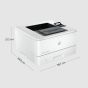 HP LaserJet Pro 4003n Wireless Printer, White - 2Z611A