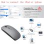 Rechargeable Wireless Optical Mouse, Gray - ZERU316
