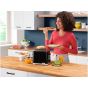 Braun Toaster, 2 Slices, 900 watt, ‎Black - ‎HT 1010 BK