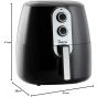 Home Air Fryer, 5.5 Liter, 1800 Watt, Black- TT615L