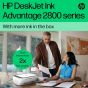 طابعة لاسلكية اتش بي ديسك جيت انك ادفانتج 2875 متعددة الاستخدامات، ابيض - 60K47C