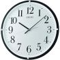 Seiko Analog Wall Clock, Black and White - QXA931K 