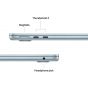 Apple MacBook Air 2025 M4 Chip with 10 Core CPU, 8 Core GPU, 256GB SSD, 16GB RAM, 13.6 Inch Liquid Retina IPS  Display, MacOS- Sky Blue