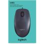 Logitech M90 Optical Wired Mouse - Black