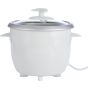 Black + Decker Rice Cooker with Attachments, 0.6 Liters, 2.5 Cups, 350W, White - RC650-B5