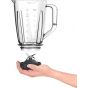 Moulinex Blendforce Blender with 2 Mills, 2 Liters, 800 Watt, White - LM4231EG with Tefal Tempo Flame Fry Pan, 18 CM, Red - 220091518 and  Flame Fry Pan, 24 CM, Red - 220091524
